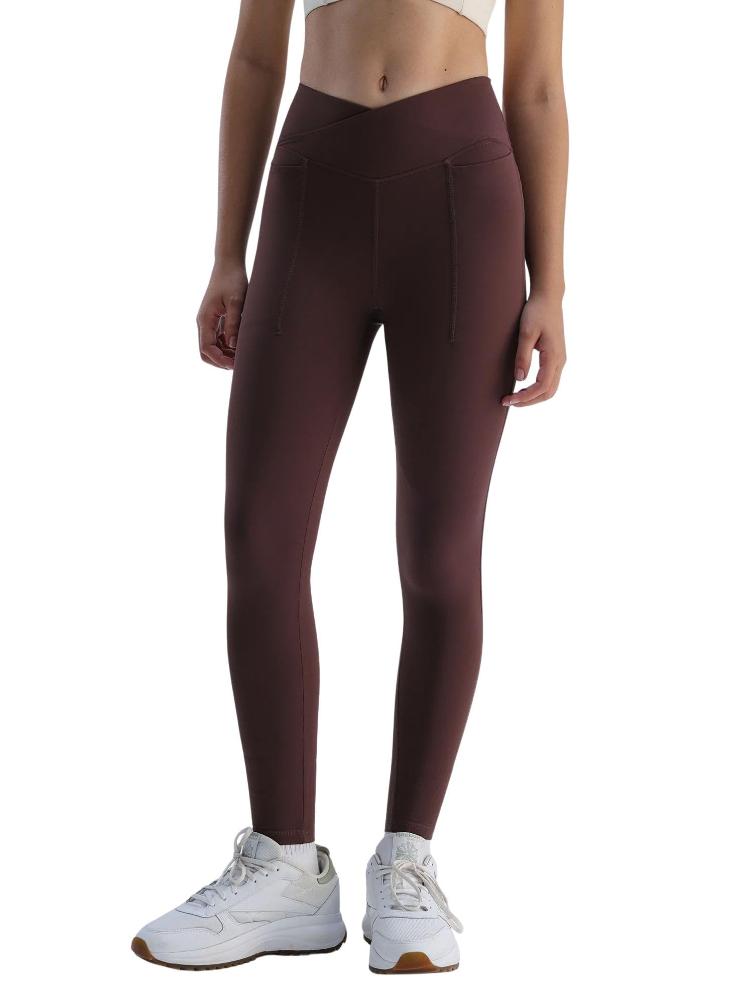 cava Hourglass Snug Leggings for Women | V Waistband, Anti Camel Toe, Curved Back Seam, Deep Side Pockets, Sculpting ADPT Fabric-picture-26