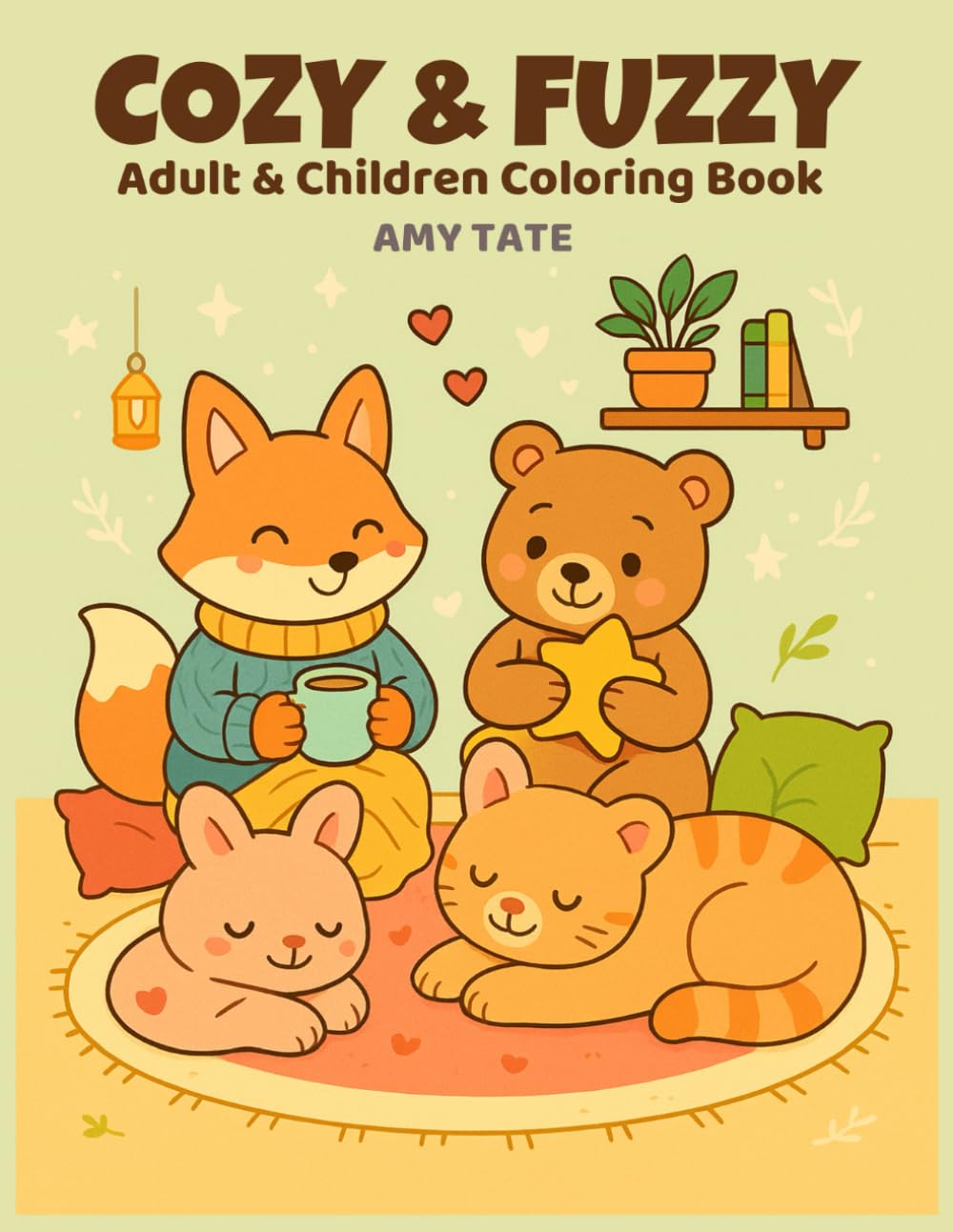Cozy & Fuzzy: Adult and Children Coloring Book (Cozy & Fuzzy Coloring Collection)