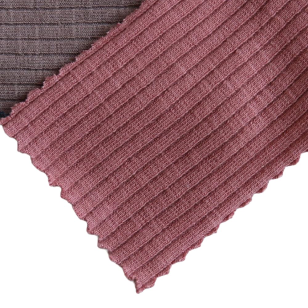 Tessuto in jersey di cotone a costine, tessuto elasticizzato a costine, tessuto a maglia, traspirante, per abbigliamento, larghezza 150 cm, M, 200 cm