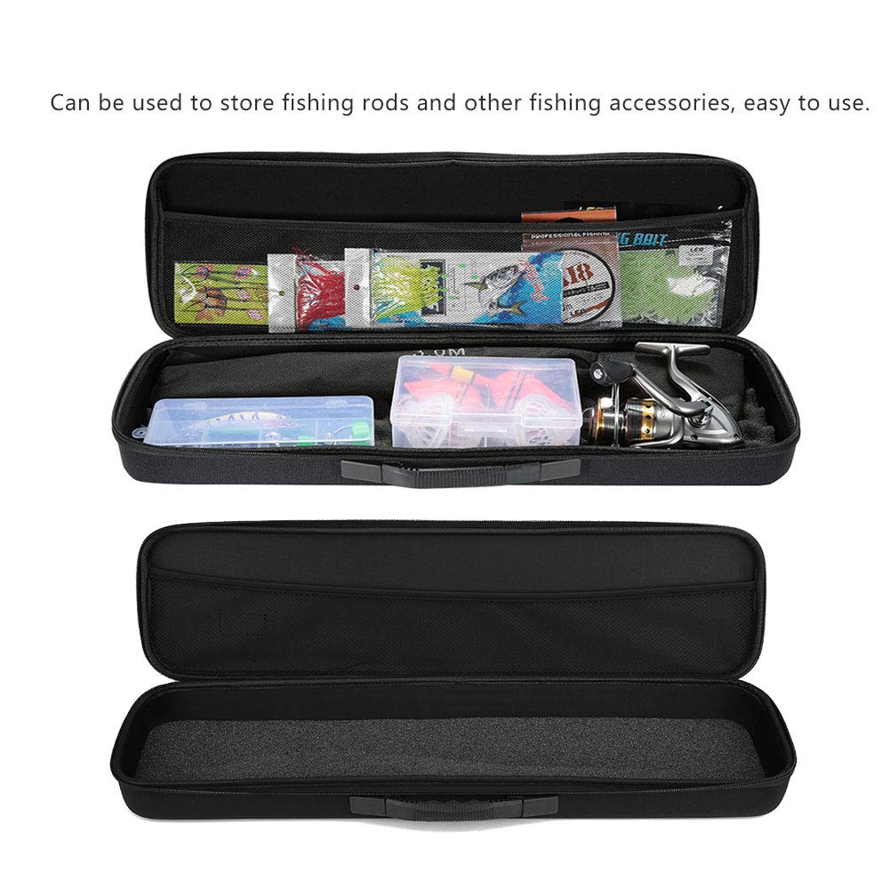Bewinner Funda de Caña de Pescar EVA Impermeable, Organizador de Equipo