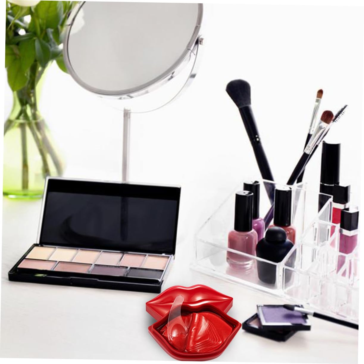 Lippenmaske 60 Stück Allantoin, Rot, Feuchtigkeitsspendend