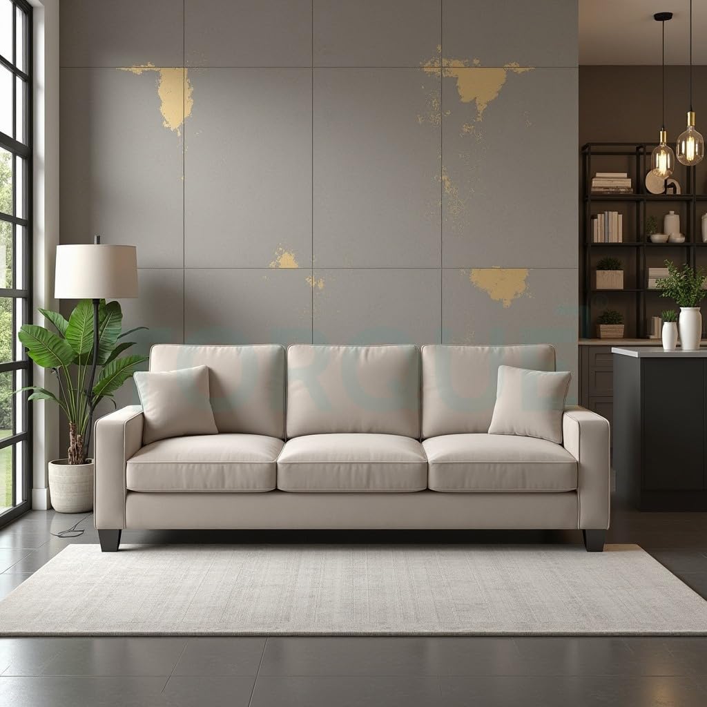 Torque Moscow 3 Seater Fabric Sofa (Light Brown) 3 Person Sofa, Wooden Sofa Set,Couch for Living Room Furniture | 3 Years Warranty Torque Moscow 3 Seater Fabric Sofa (Light Brown) 3 Person Sofa, Wooden Sofa Set,Couch for Living Room Furniture | 3 Years Warranty