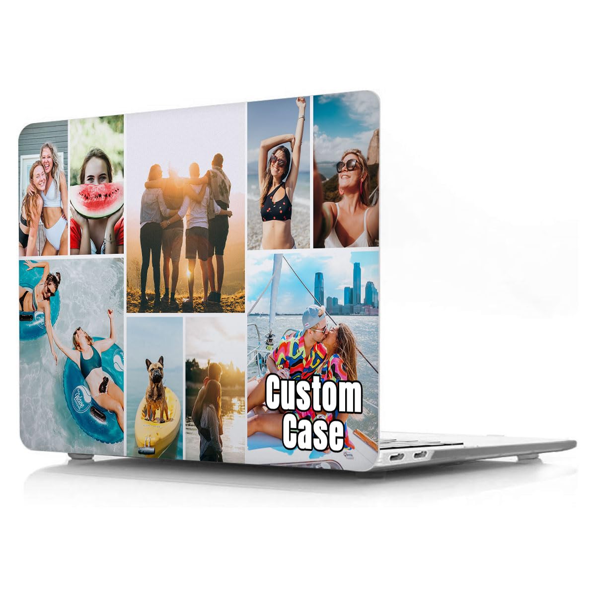 Customized Collage Photo Case for MacBook Pro 13 Inch 2015 2014 2013 2012 A1502 A1425,Personalized Custom Multi-Photos Cover for Apple Laptop Mac Pro