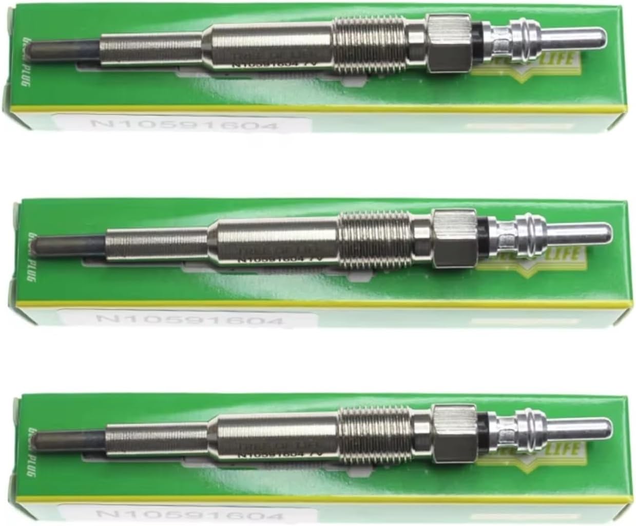 diesel heater glow plug N10591604 N10591608 N10591601　 Compatible With VW For Polo 2005 2006 2007 2008 2009 Replaces Dual Core Heater Glow Plugs Repair Kit