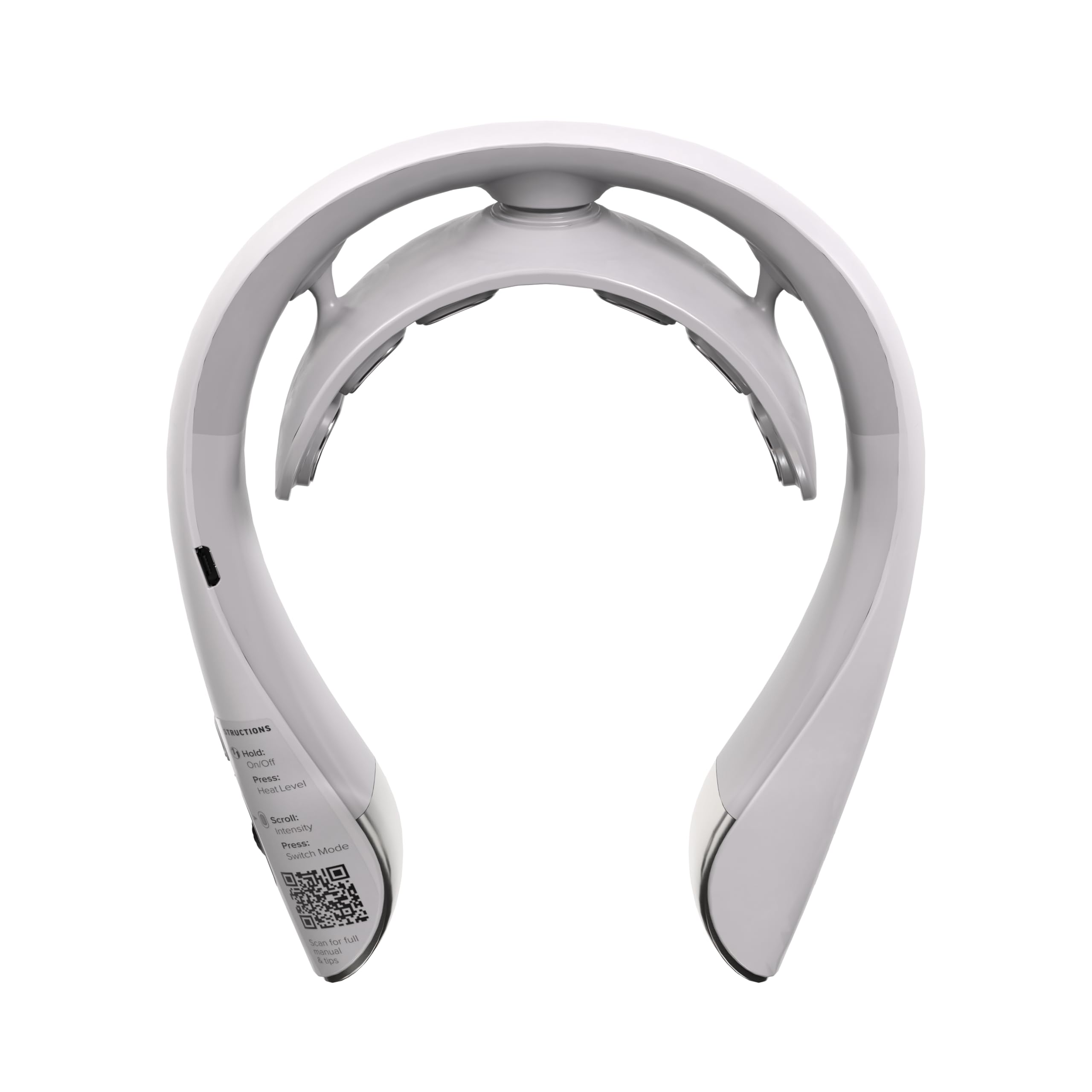Sofortige Linderung bei Nackenschmerzen, Schulterschmerzen & Spannungskopfschmerzen - Reduziert Stress & Erschöpfung - Verbessert Schlaf & Fokus - SGS Schweiz Zertifiziert (Classic White)