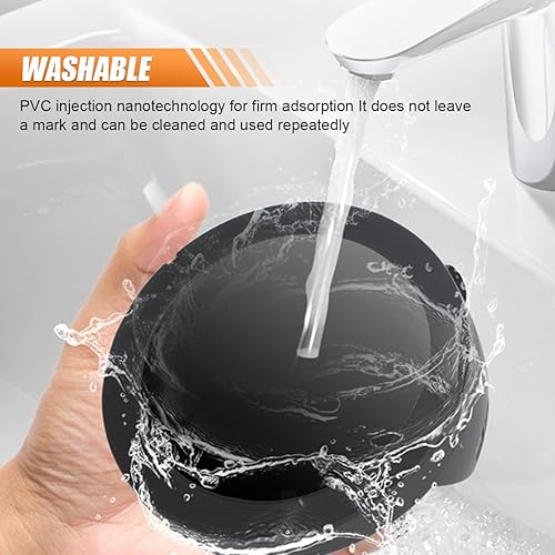 Miniatura 5 de Soporte de teléfono para tablero de automóvil, rotación de 360 grados, soporte ajustable para teléfono celular con placa de número de