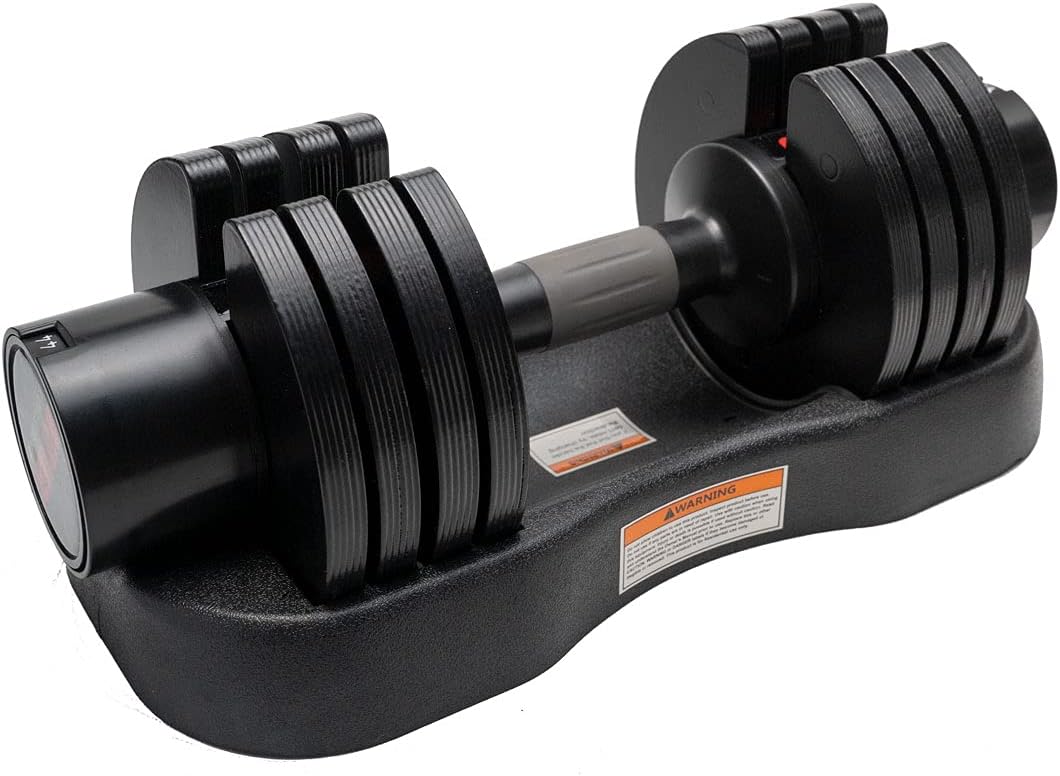 ALTLER Adjustable Dumbbell, 44lb Dumbbell Set with Tray for Fitness, Fast Adjust Weight by Turning Anti-Slip Handle, Training Safety with 8 Lock Slots, Suitable for Men and Women : Sports & Outdoors
