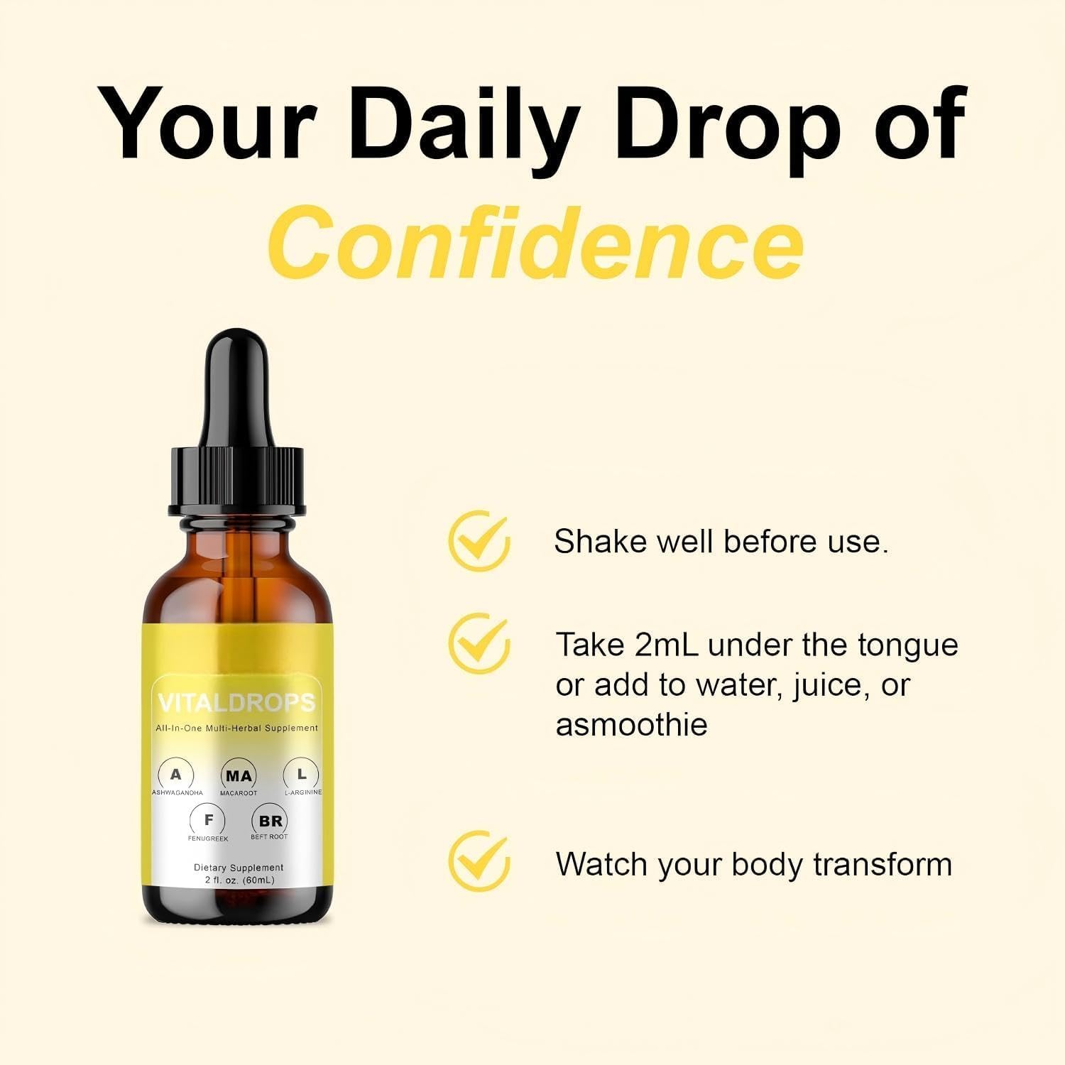 VitalDrops Miscela Nutrizionale Liquida A Base Di Erbe Biologiche