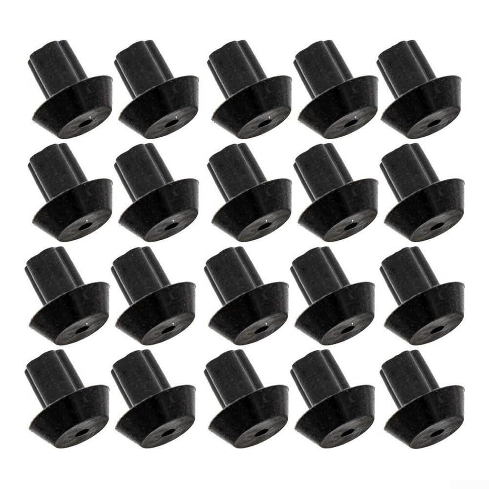 20 Pack Heat-Resistant Rubber Stove Feet Pads For Gas Hob Range Grates, Black Burner Support Bumper Pads To Cooktop From Scratches