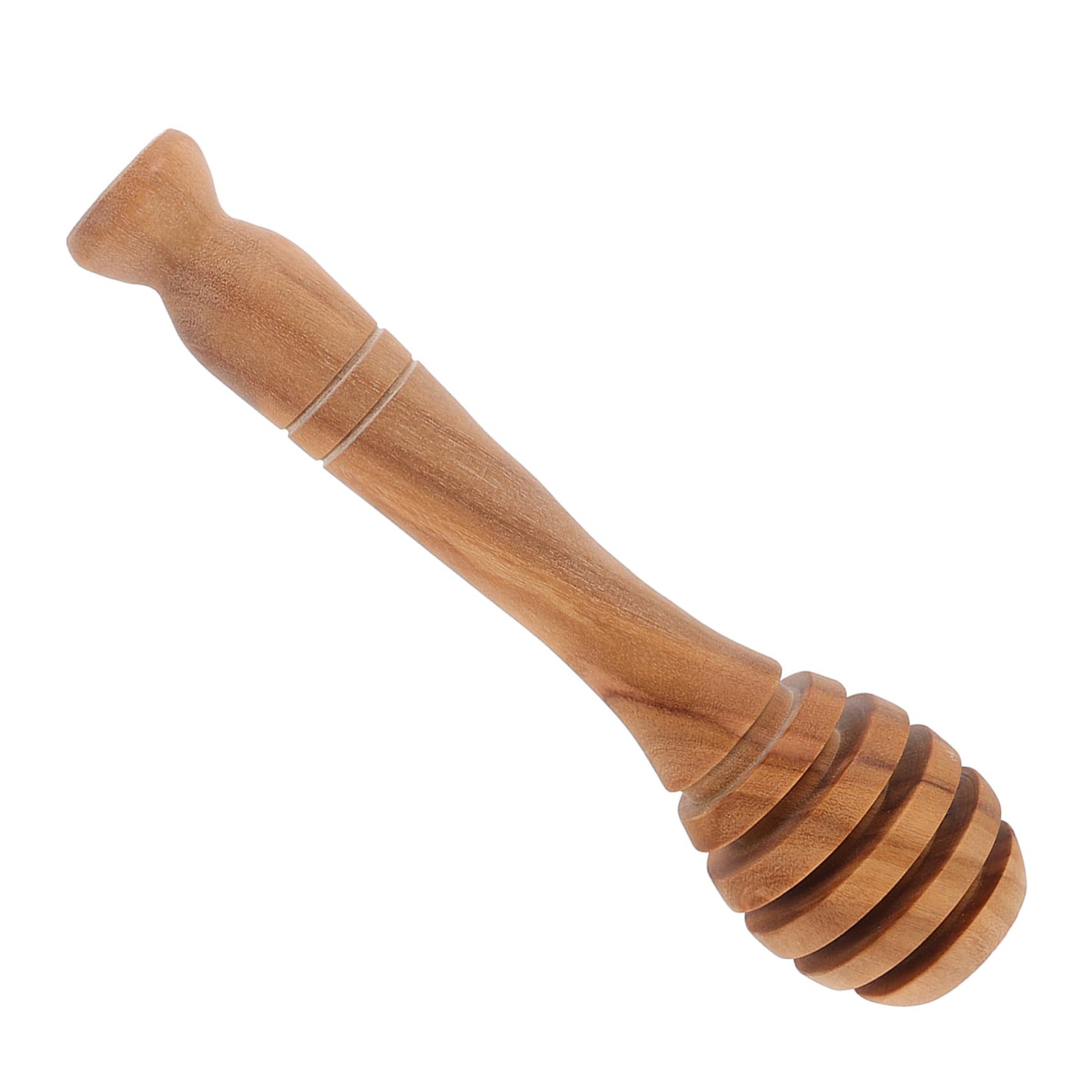 FUNOMOCYA Elegant Wooden Honey Stirrer Long Handle Honey Spoon Dipper Wood Honey Dippers for Jars Mixing Stick