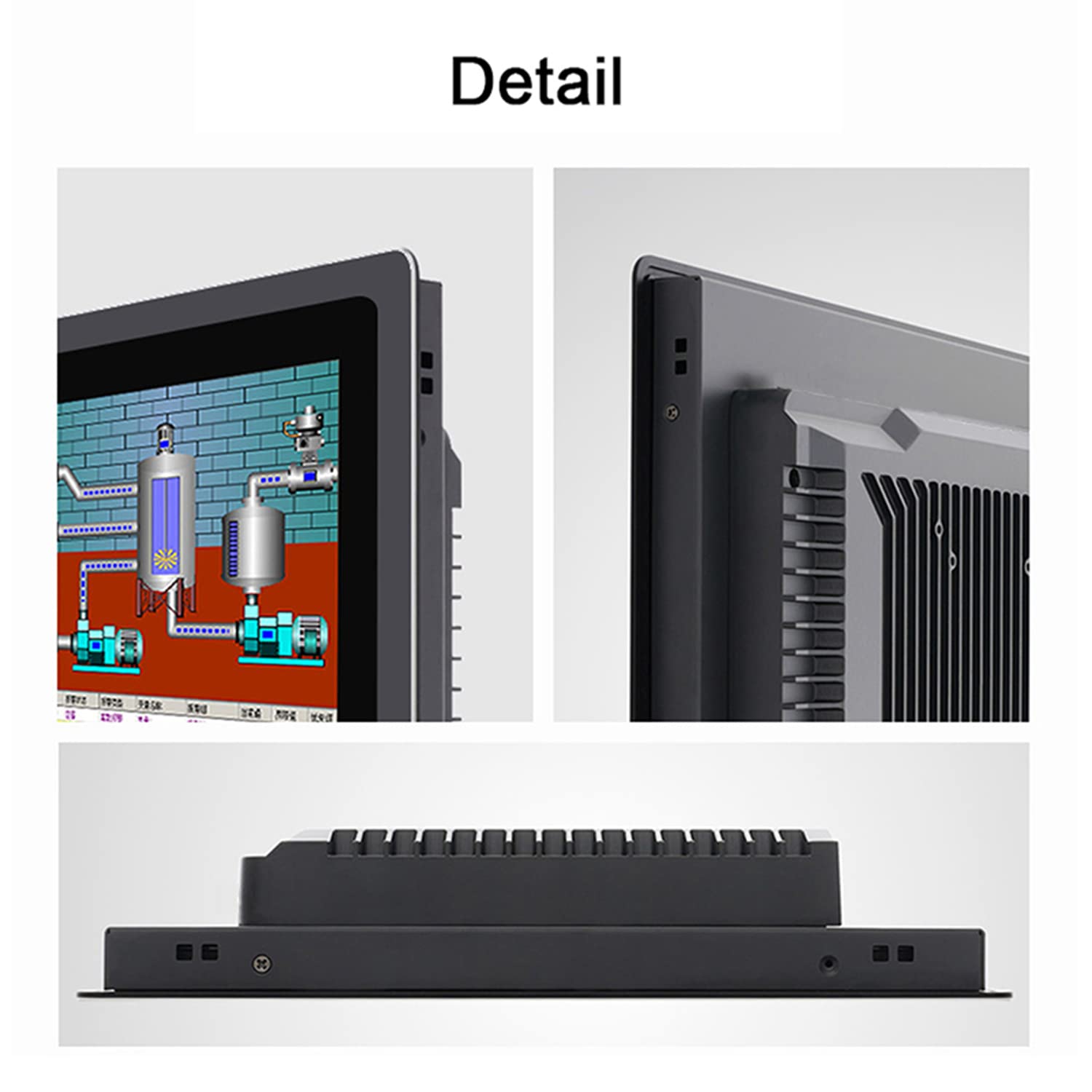 Generico 12,1 pollici capacitivo touch panel industriale per computer con schermo IP65 (4GB RAM 64GB SSD, Core i7-3537U)