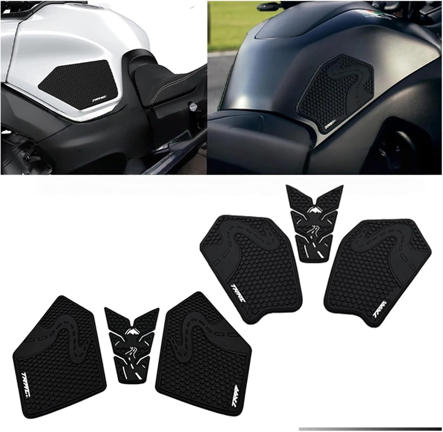 Motorcycle Tank Sticker for YA&MAHA Tracer 9GT 7GT Tracer 900GT 700GT Rubber Sticker Motorcycle Side Fuel Tank Pad Non-Slip 2021-2023.