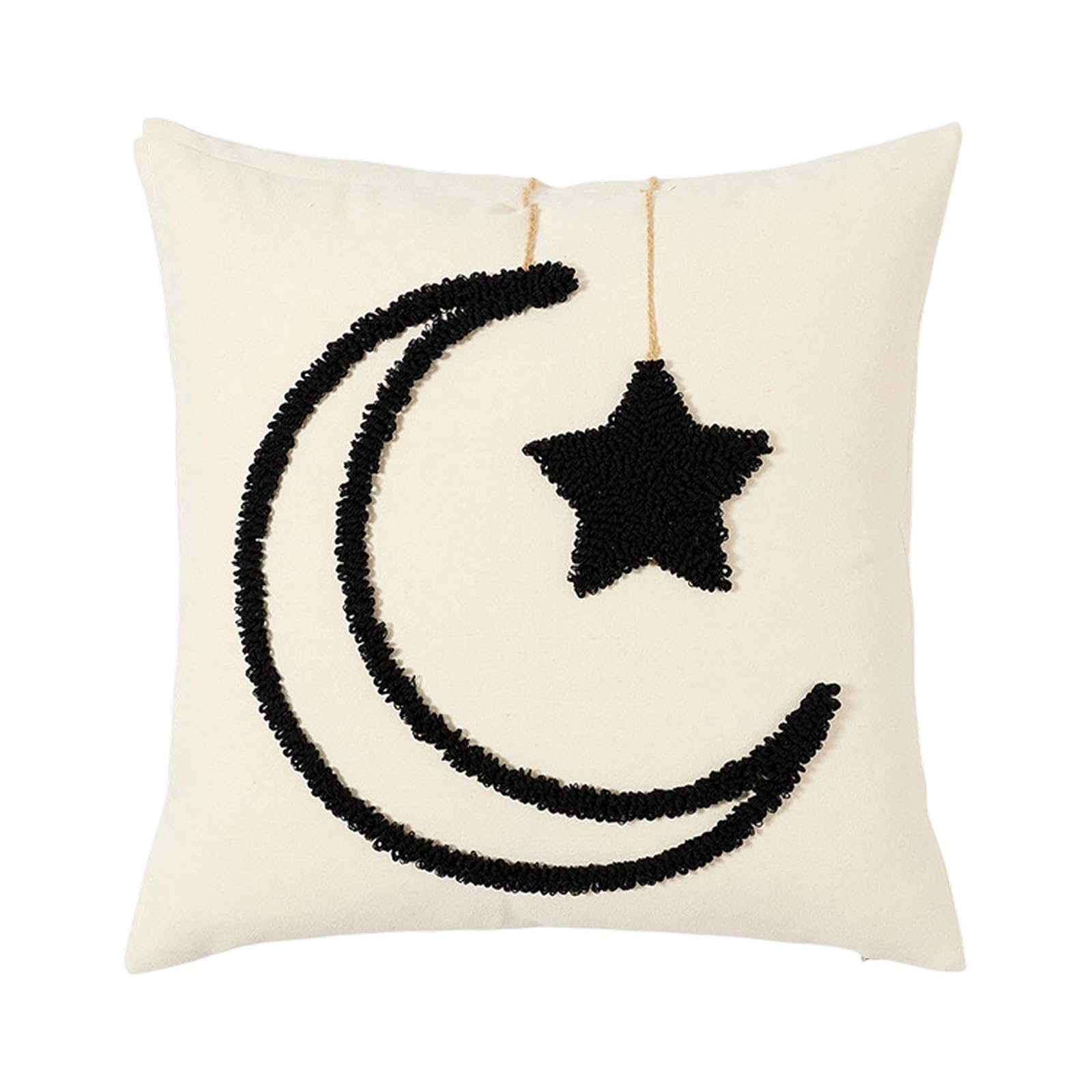 JTQYFI Lunars Shape Cushion Cover Fabric for Living Space and Parties Lunars Pillow Cover