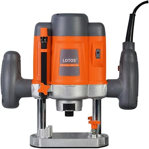 Lotos ER001 Enrutador eléctrico de madera con borde, 110/120V