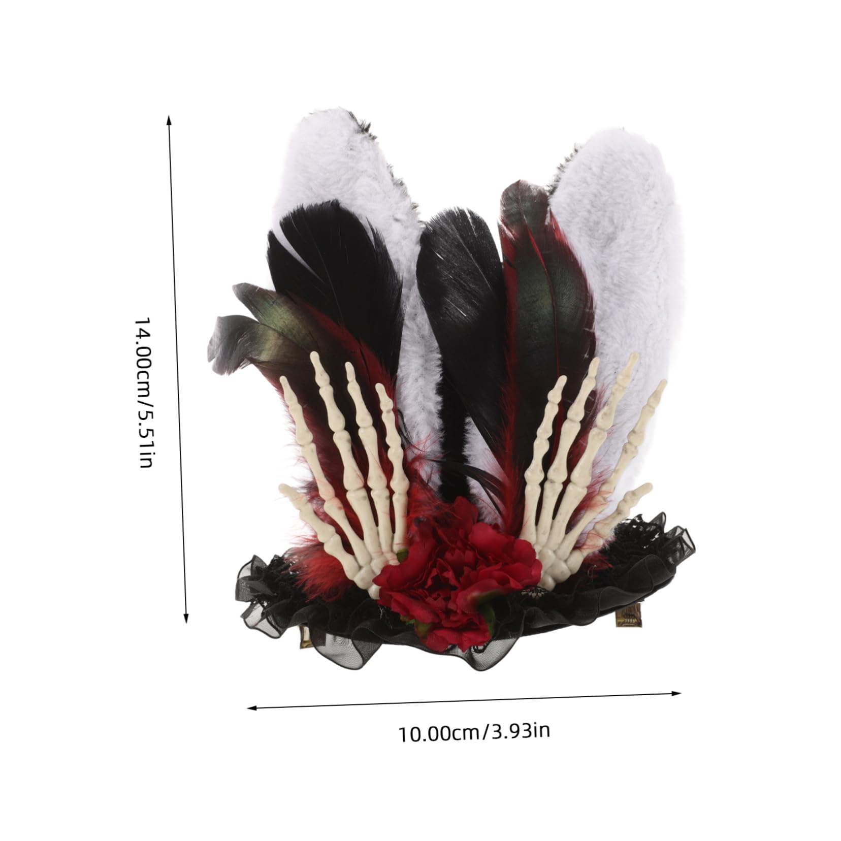 Didiseaon Bunny Plush Top Hat Suit Boys and Girls Top Hats for Halloween Flower Plume