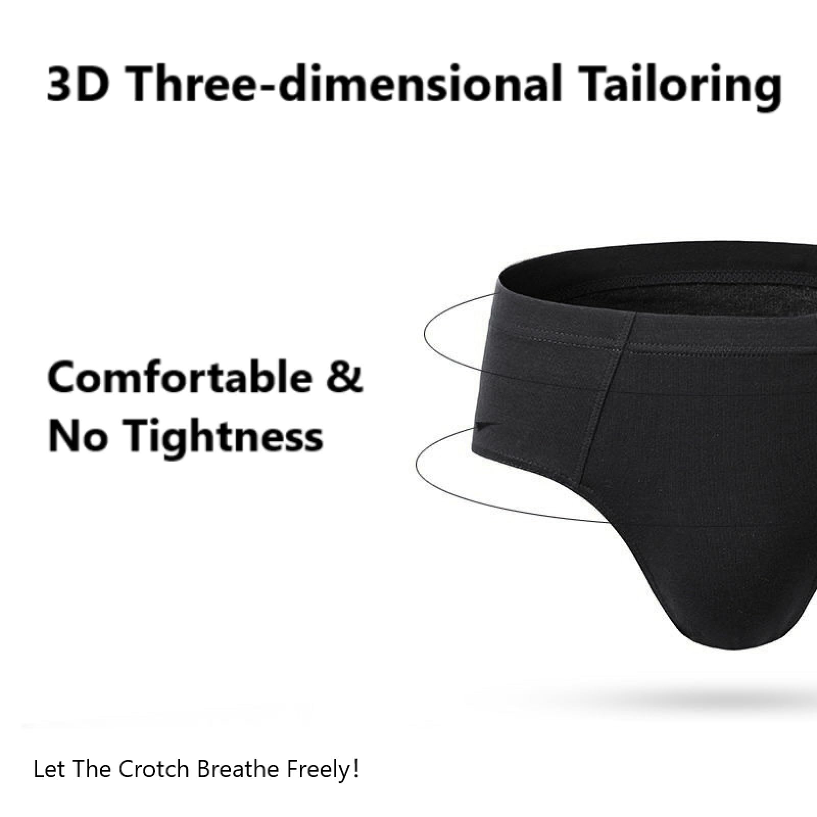 HAGOT 6 Paia Slip in Modal da Uomo, Slip Elasticizzati da Uomo, Mutande Morbide e Comode, Confezione Multipla, Nero