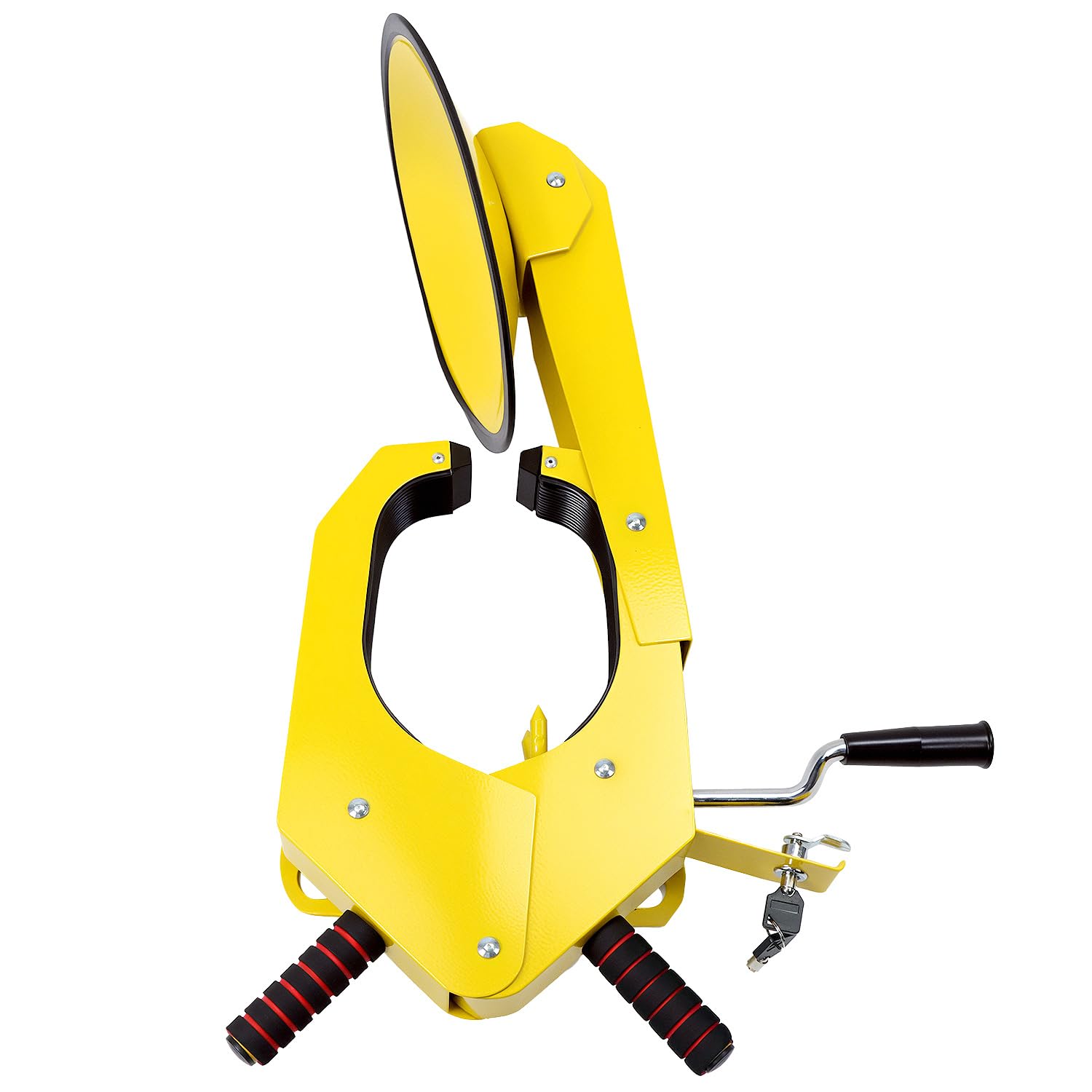 QWORK® Antivol Voiture Bloque de Roue pour Caravane Remorque, Éviter les Démontages Violents