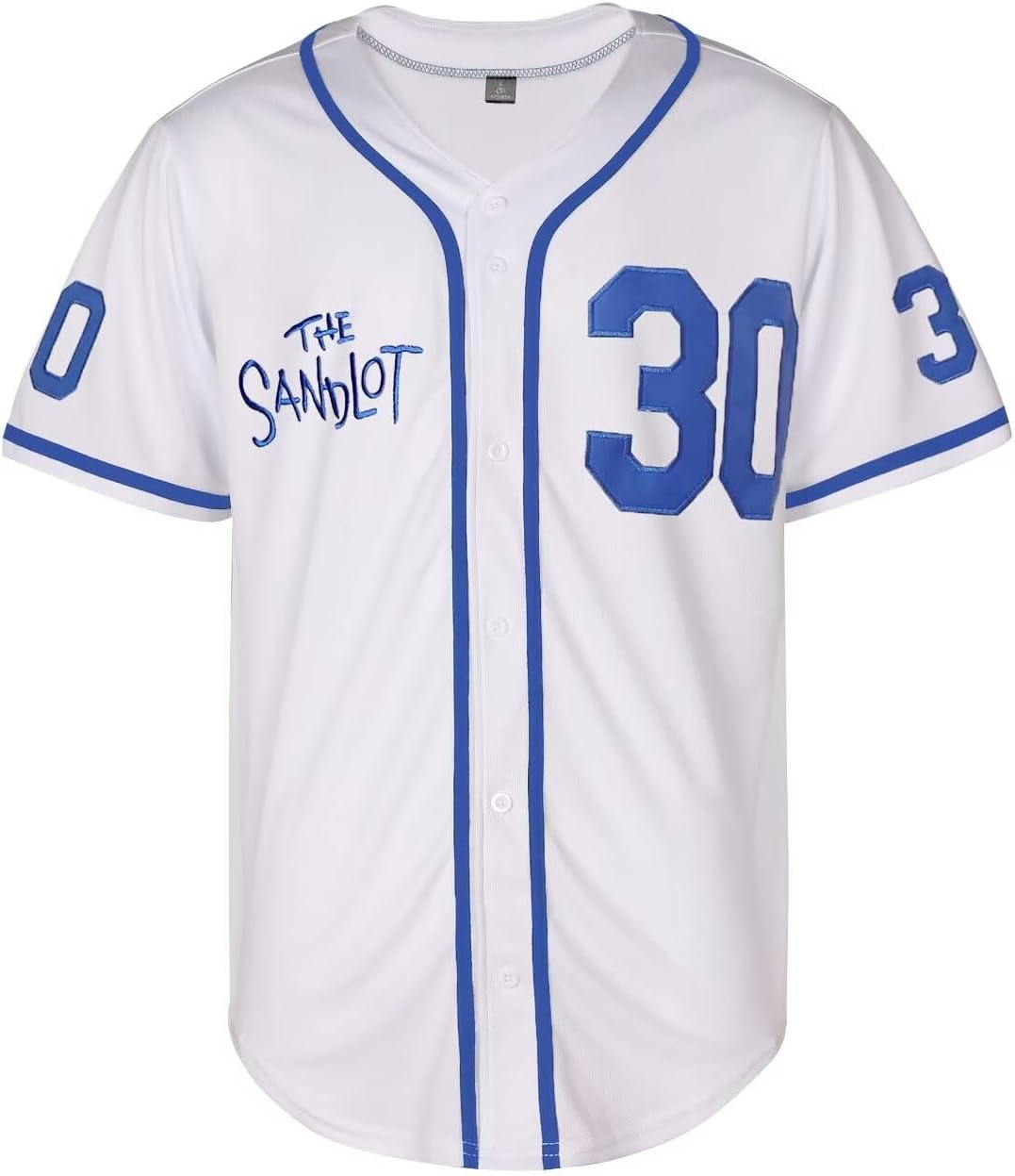 Men's Baseball Jersey #30 Stitched The Sandlot Benny The Jet Rodriguez Movie Baseball Jersey Sports Uniform - Image 2