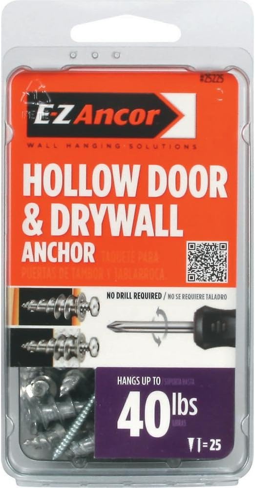 Stud Solver 40 lbs. Drywall and Stud Anchors (25-Pack) 25225