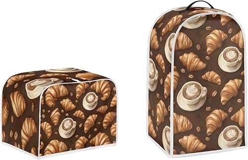 Vista 151 de doginthehole Lindos elefantes decorativos para electrodomésticos pequeños, juego de cubiertas de protección de huellas dactilares para cocina