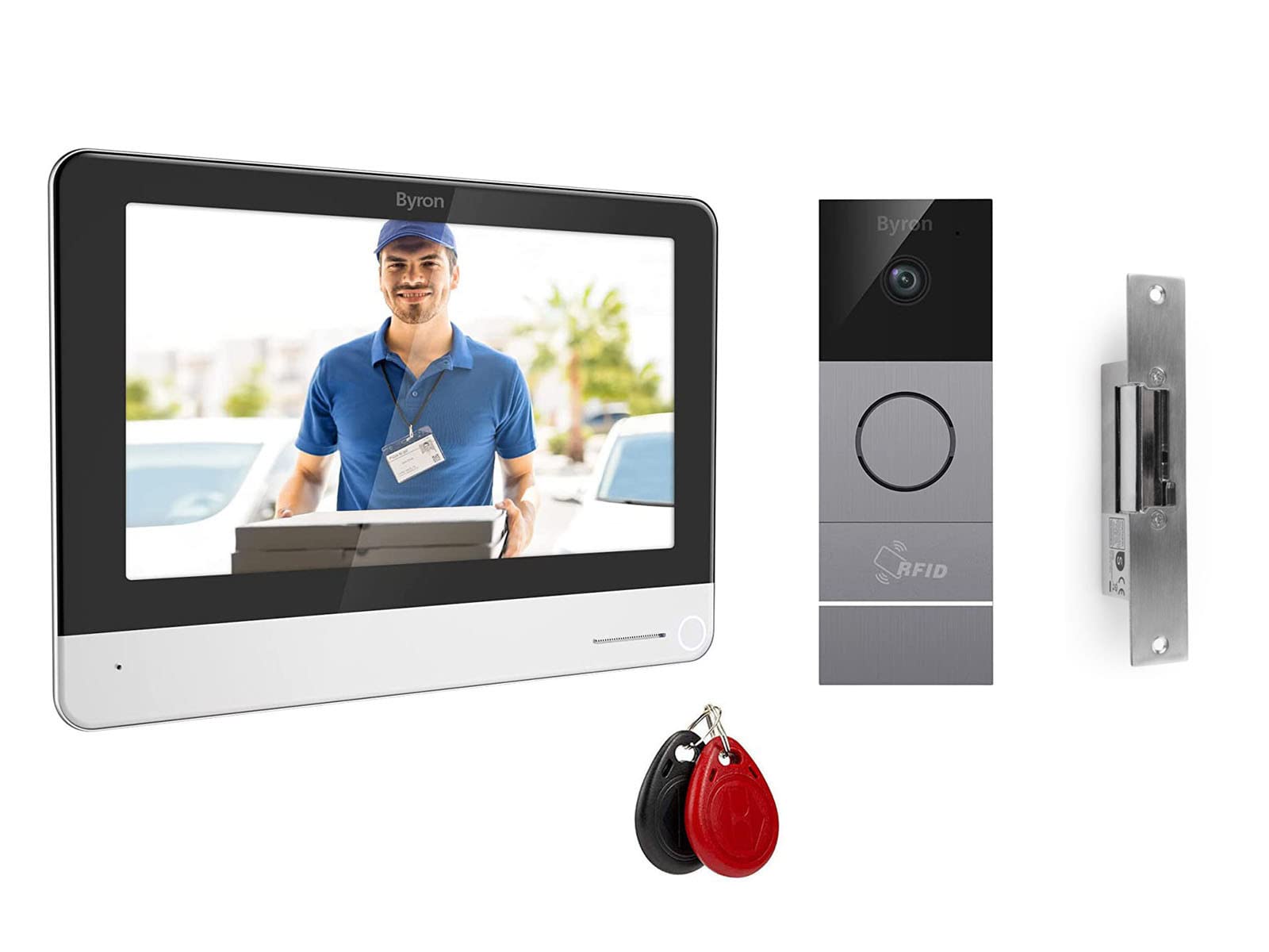 Video Türsprechanlage mit Türöffner, App & RFID Chip für 1 Familienhaus