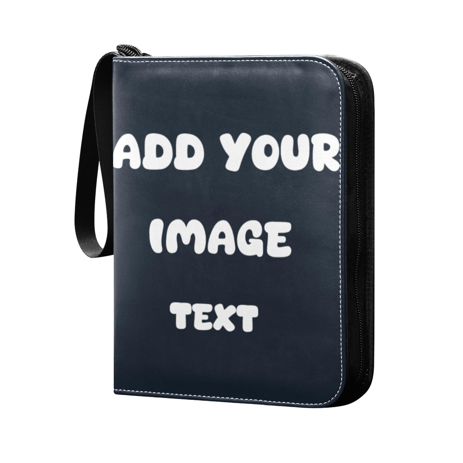 Card Binder, Custom 400 Pockets Card Holder Album with 50 Removable Sleeves for Standard Size Cards 4 Pocket Trading Card Binder