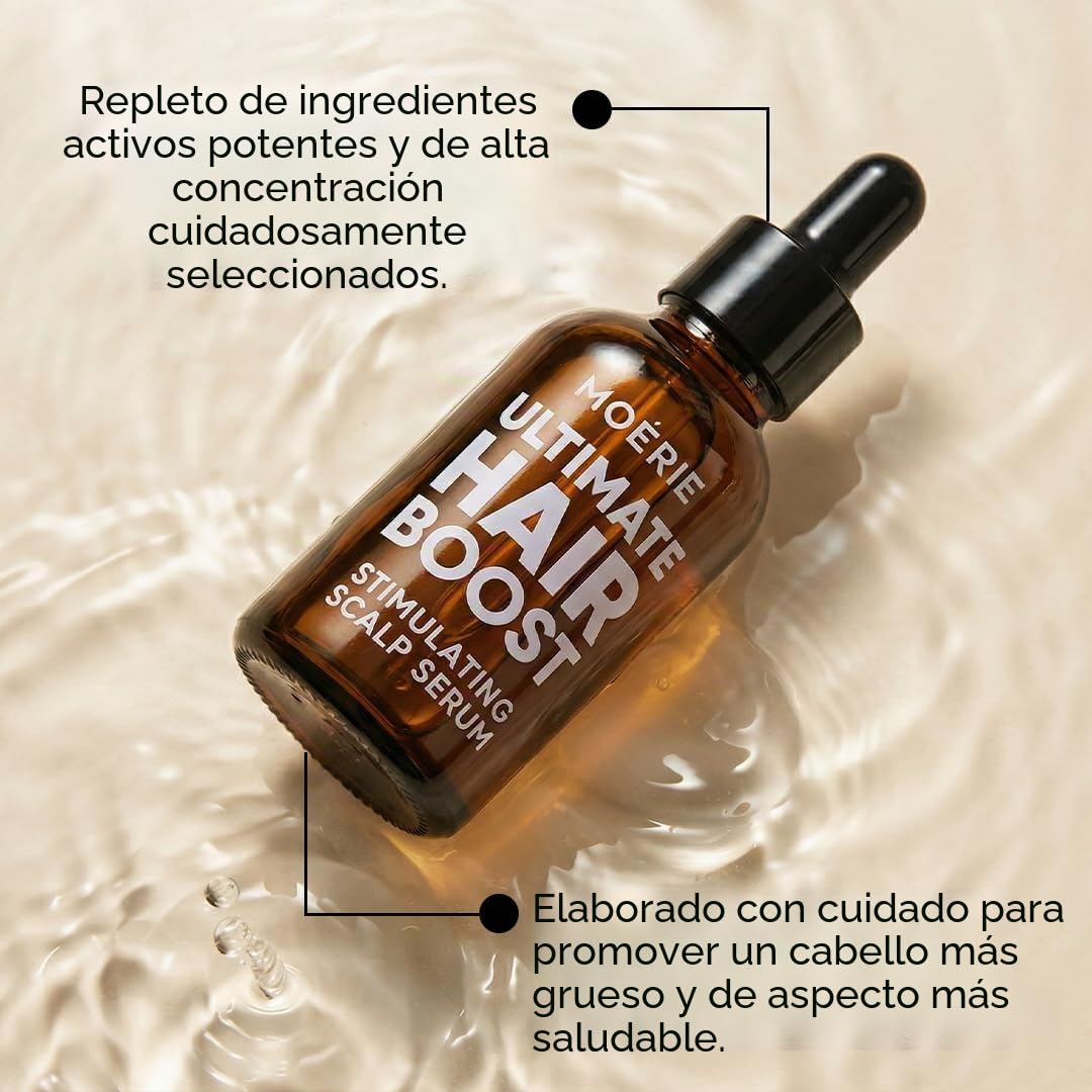 MOERIE serum anticaída y serum crecimiento cabello - Tratamiento anticaída para el cabello delgado - Alternativa al hair oil y el aceite capilar para crecimiento cabello - efectivo y natural - 50ml