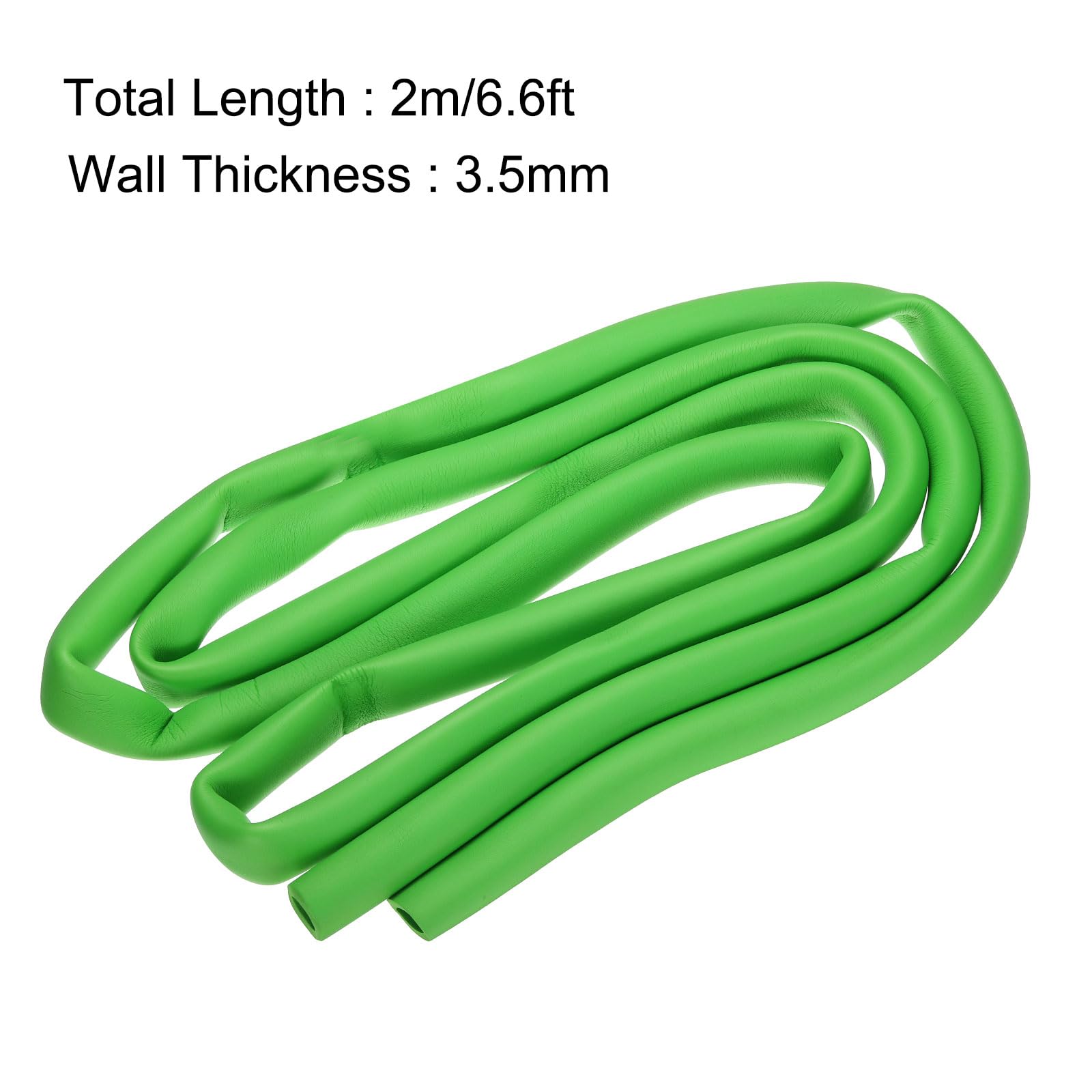 sourcing map Schaumstoffschlauch für Griffstütze, Rohrisolierung, 14 mm Innendurchmesser, 21 mm Außendurchmesser, 2 m Länge, Grün
