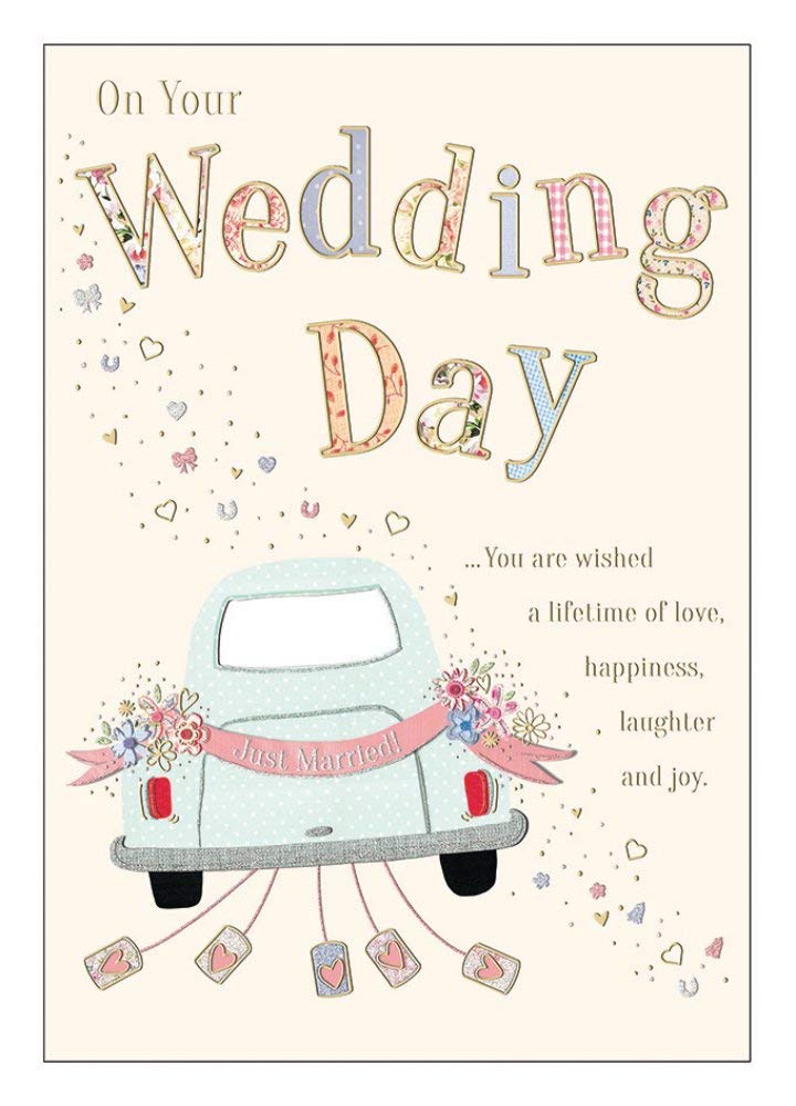 Piccadilly Greetings Traditional Wedding Card Wedding - 9 x 6 inches