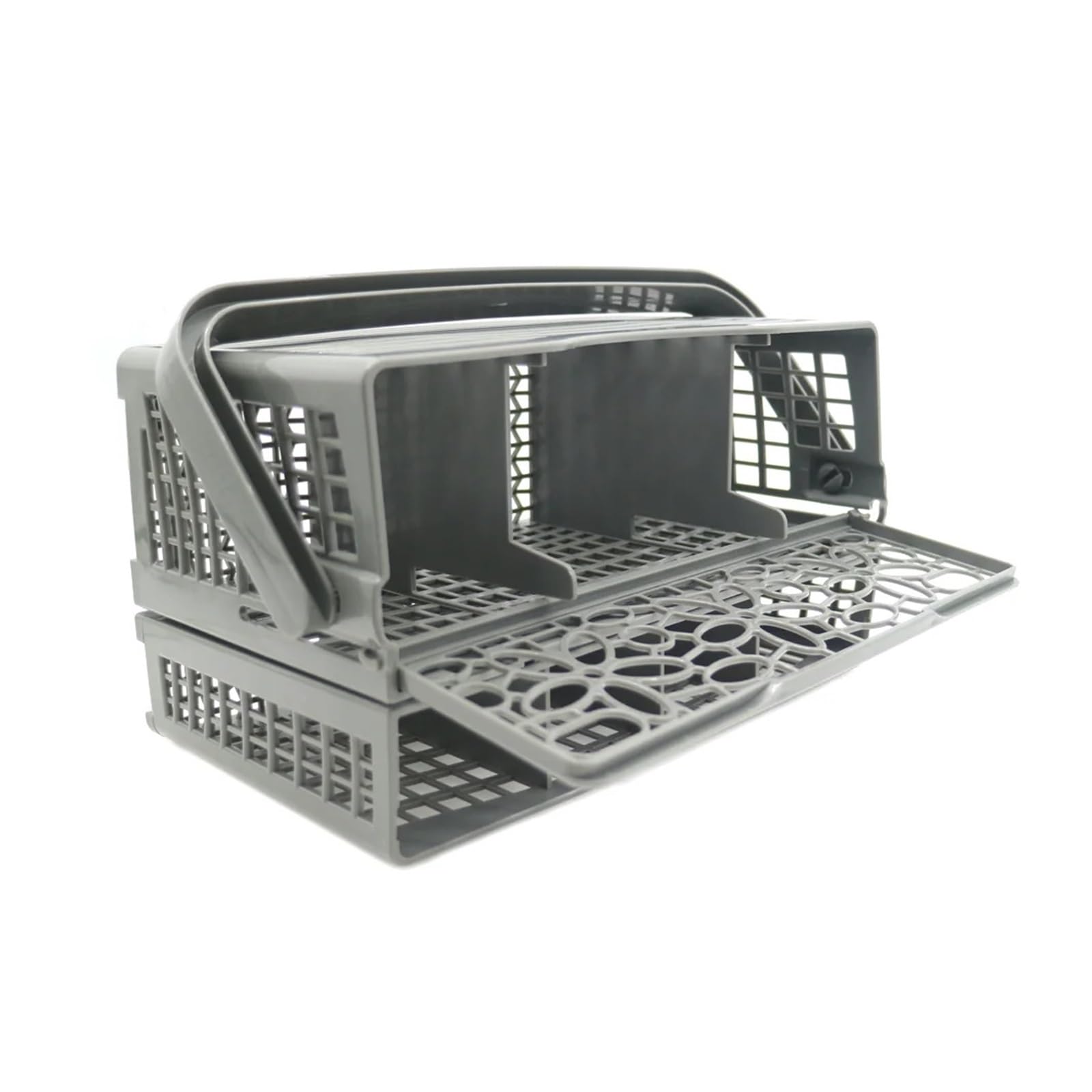 Cesta de cubiertos para lavavajillas, organizador de utensilios que ahorra espacio para un fácil acceso, compatible con la mayoría de lavavajillas, solución de cocina eficiente para un lavado rápido