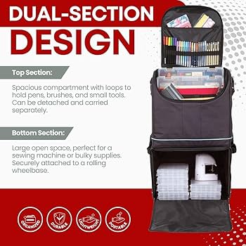 Amazon.com: ArtBin 6922SP Tote Express Rolling Portable Art