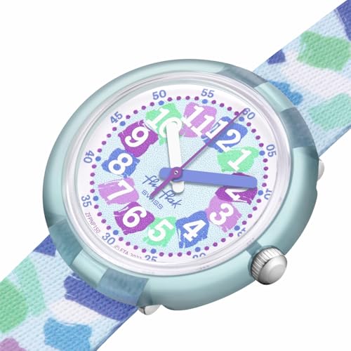 Flik Flak Girl Kids Watch Biosourced Quartz Waterproof Confetti Chaos3