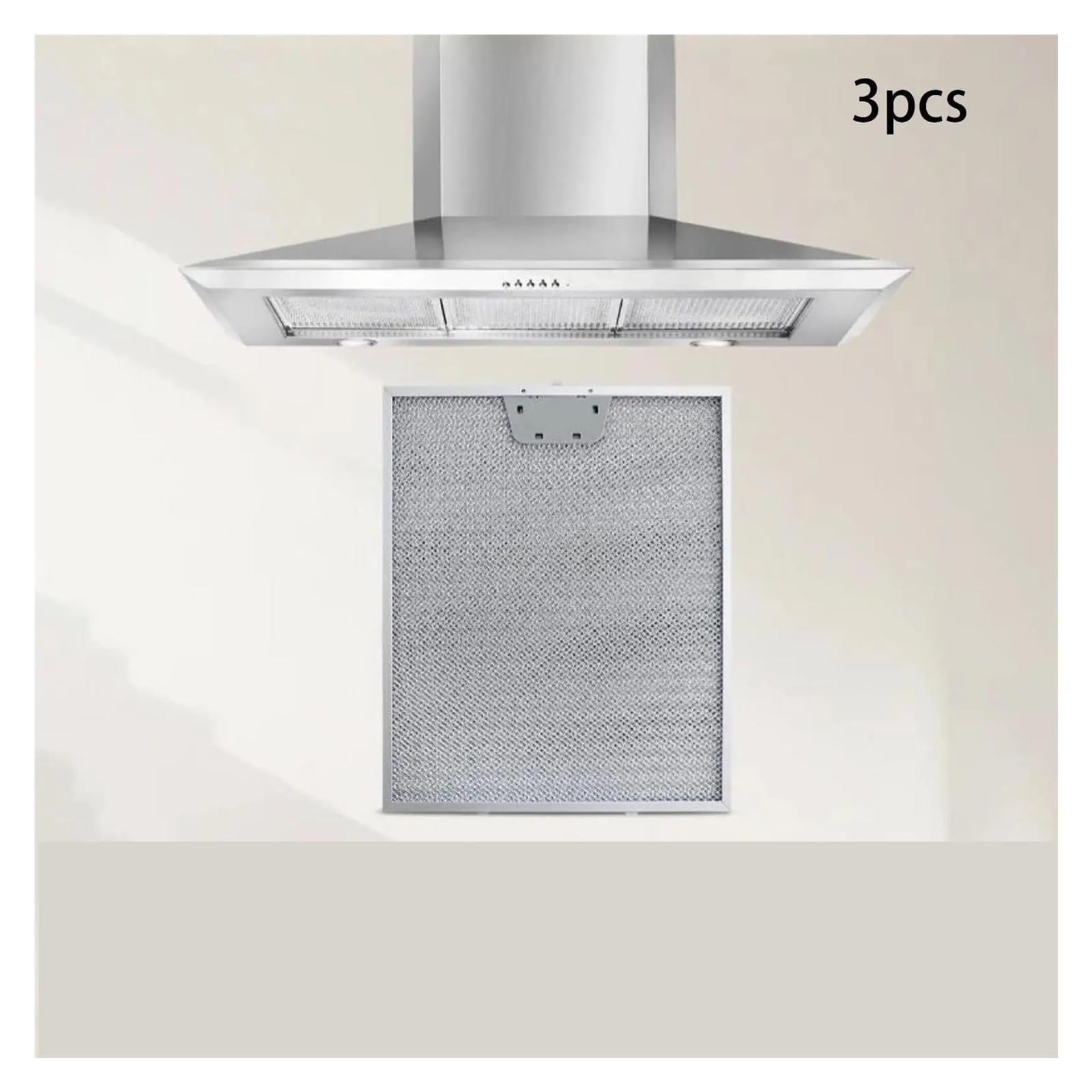 3er-Pack Dunstabzugshauben-Fettfilter WB02X24871 Küchenzubehör
