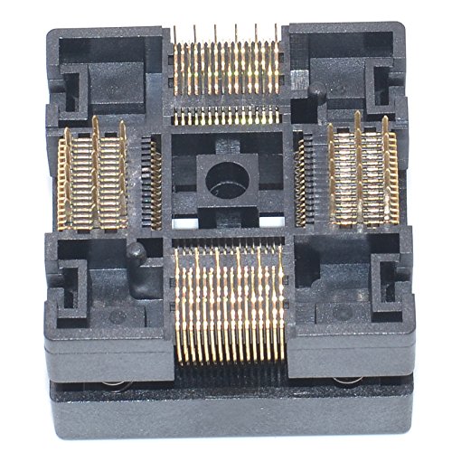 qfp64-05 socket ic burn-in tesing socket otq-64-05-01 05mm pitch 10x10mm ic dimension open-top socket soldering versionqfp64
