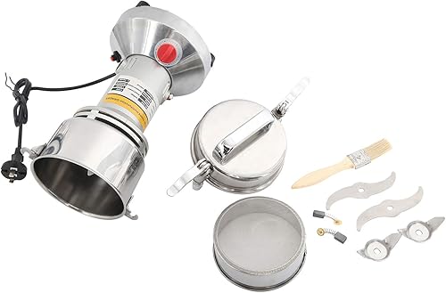 Miniatura 5 de YaeMarine Molino eléctrico de grano de alta velocidad de 110 V, molinillo de acero inoxidable, especias eléctricas, cereales para hierbas, café,