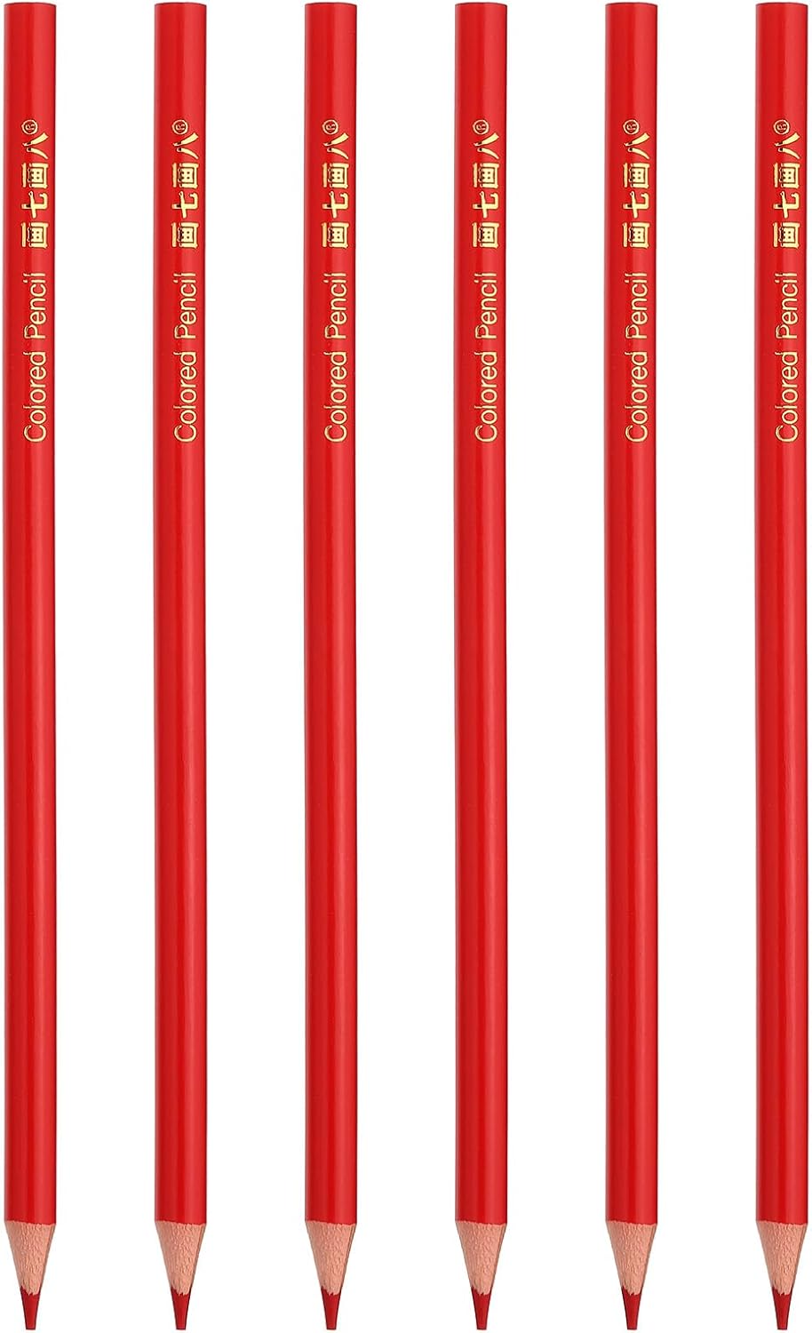 PATIKIL Red Colored Pencils Set,6 Pcs Oil Color Pencils Wooden Coloring Drawing Pencil for Artists Art Painting PATIKIL Red Colored Pencils Set,6 Pcs Oil Color Pencils Wooden Coloring Drawing Pencil for Artists Art Painting