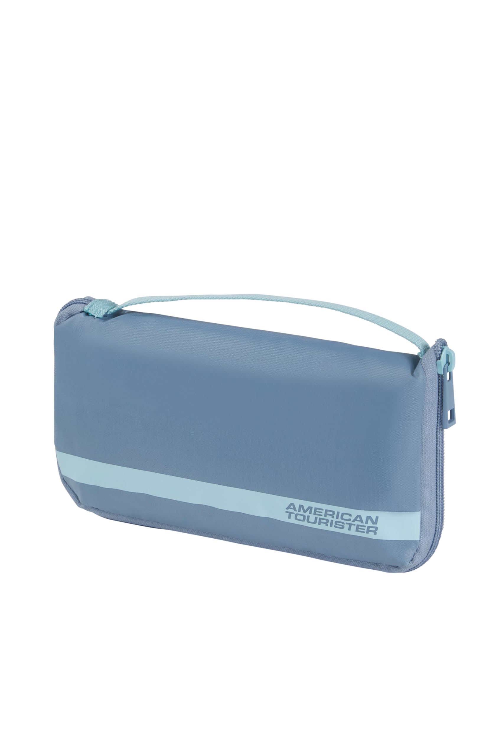American Tourister - Luggage Cover M, Foldable Suitcase Cover, Travel Suitcase Protection, 62 x 45 x 30 cm, Stone Blue/Blue