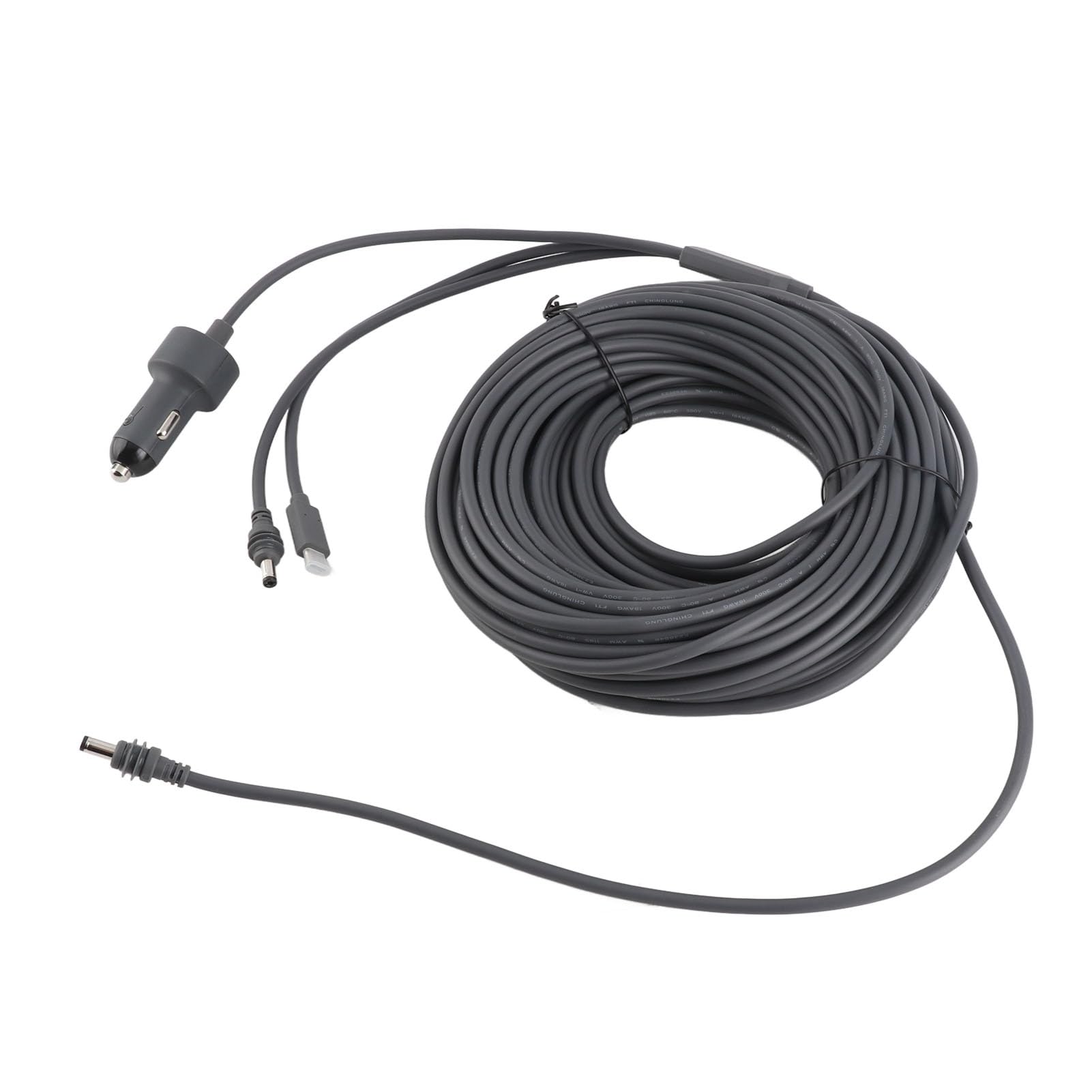Focket 3 en 1 Cable de Alimentación, Enchufe Masculino de DC Impermeable 18awg Al Tipo de Cargador de Automóviles Tipo C de 100 W para Mini Travel Travel Camping Camping (#6)