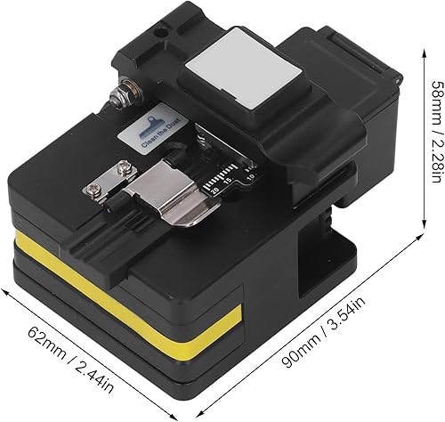 Miniatura 3 de Cuchilla de fibra FTTH Herramientas de fibra óptica Herramienta de corte de cortador de alta precisión con caja de residuos (negro)