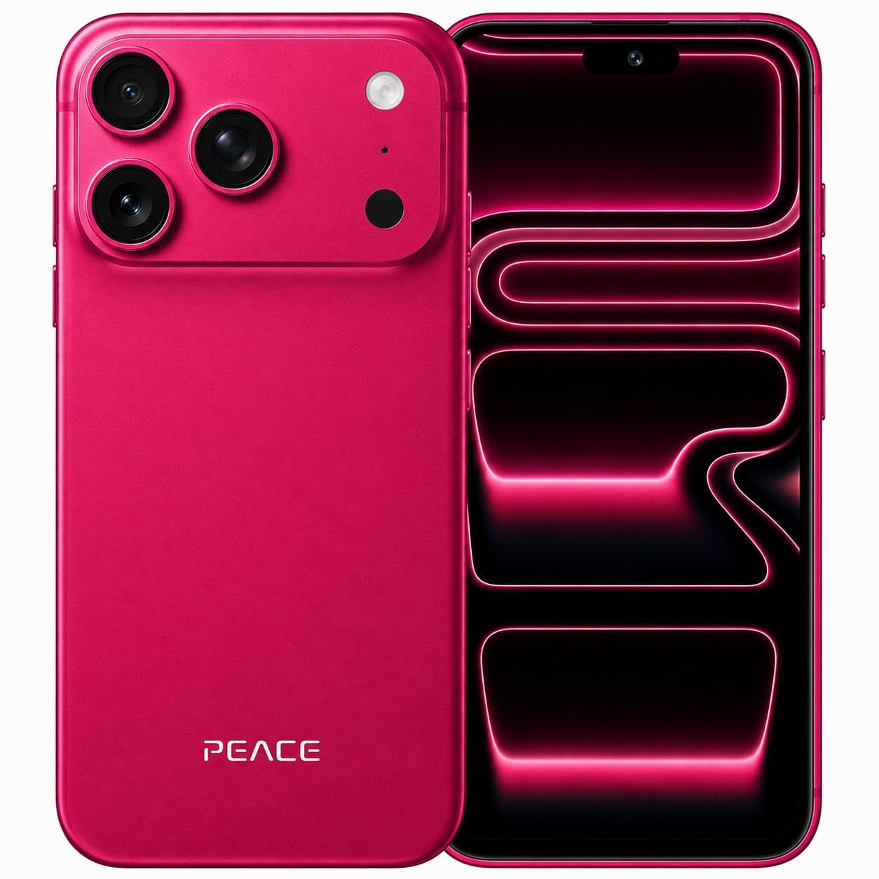 PEACE i17 Pro 6.6inch 6GB 64GB 5G Red - Image 1