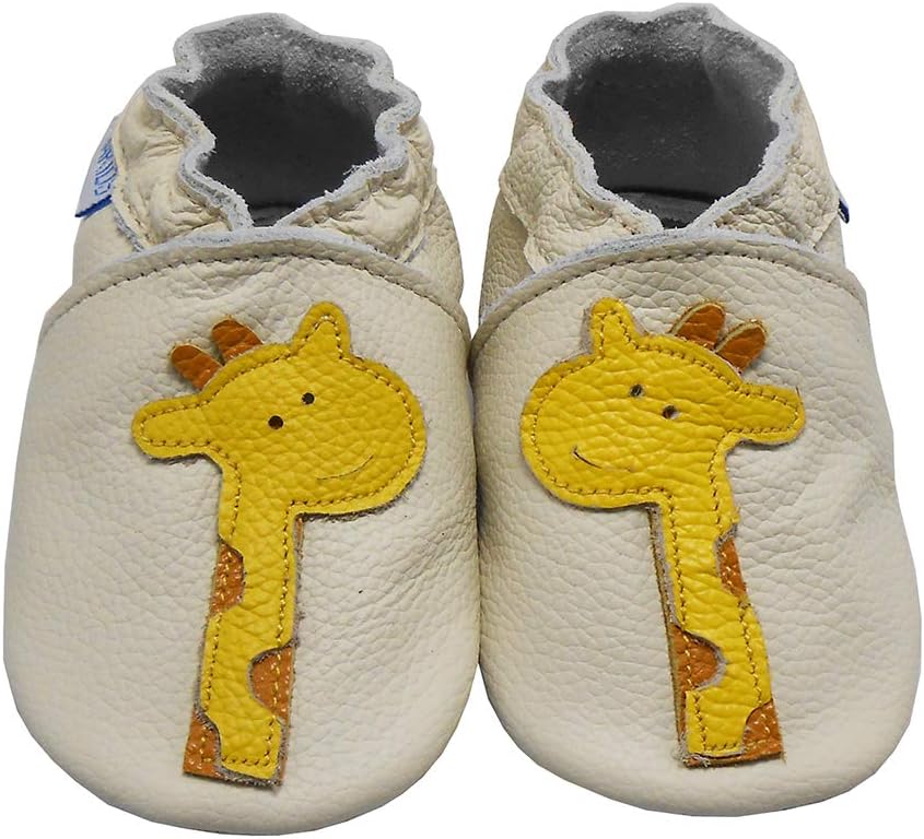 YIHAKIDS Baby Leather Shoes Soft Sole First Walking Moccasins Infants Toddler Boys Girls Crawling Slippers Slip-on Shoes with Elastic Ankle - Image 6