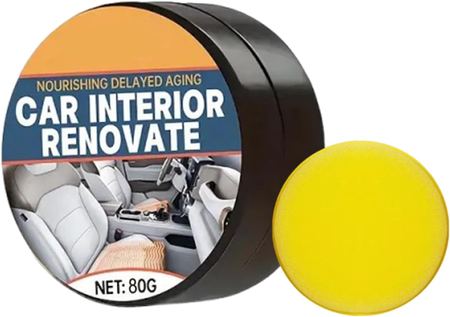 Trim Restorer Automotive – 80G Premium Car Interior Paste for Vehicles, Designed to Restore with Long Lasting Protection, Dashboard Refurbishment Cream for Steering Wheel, Center Console, Armrest