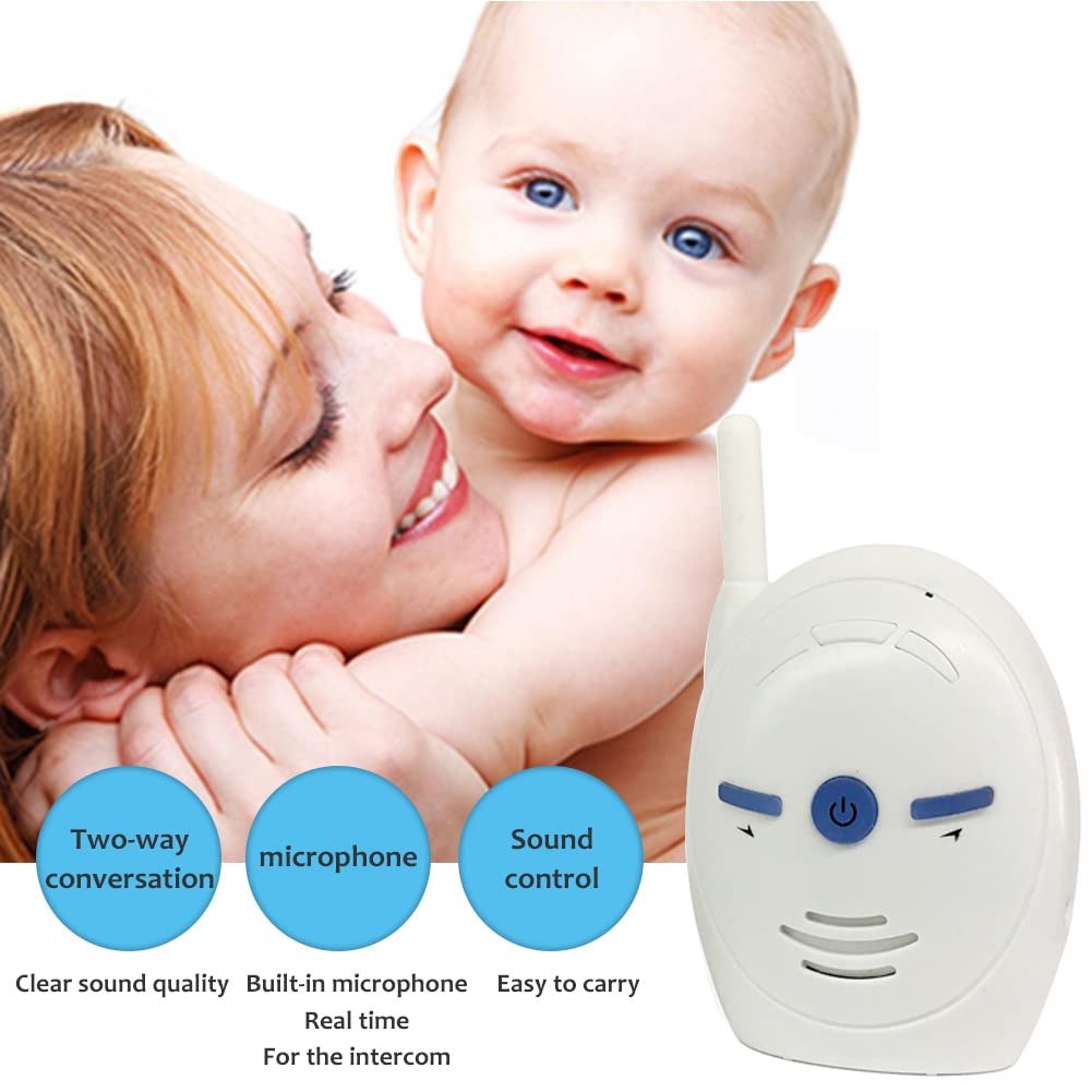 GUAZI STORE Audio Baby Monitor, Children's Voice Wireless walkie-Talkie Smart Child Monitor with 2-Way Call Function