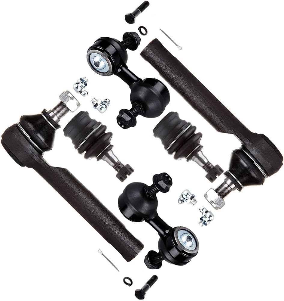 6pc Set Front Suspension Kit Lower Ball Joint Sway Bars Outer Tie Rod End Replacement for Subaru for Forester for Impreza for Legacy for Outback