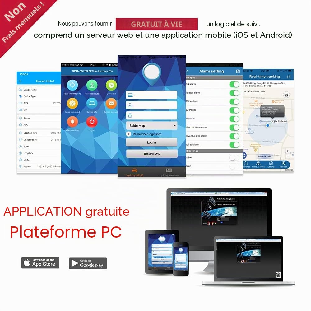 Traceur GPS Antivol pour Voiture 4G TK905C,Longue Autonomie 150 Jours, Suivi en Temps Réel, GPS Tracker APP sans Abonnement,Multiples Alarme,Parcours Historique, Localisateur Aimant Puissant