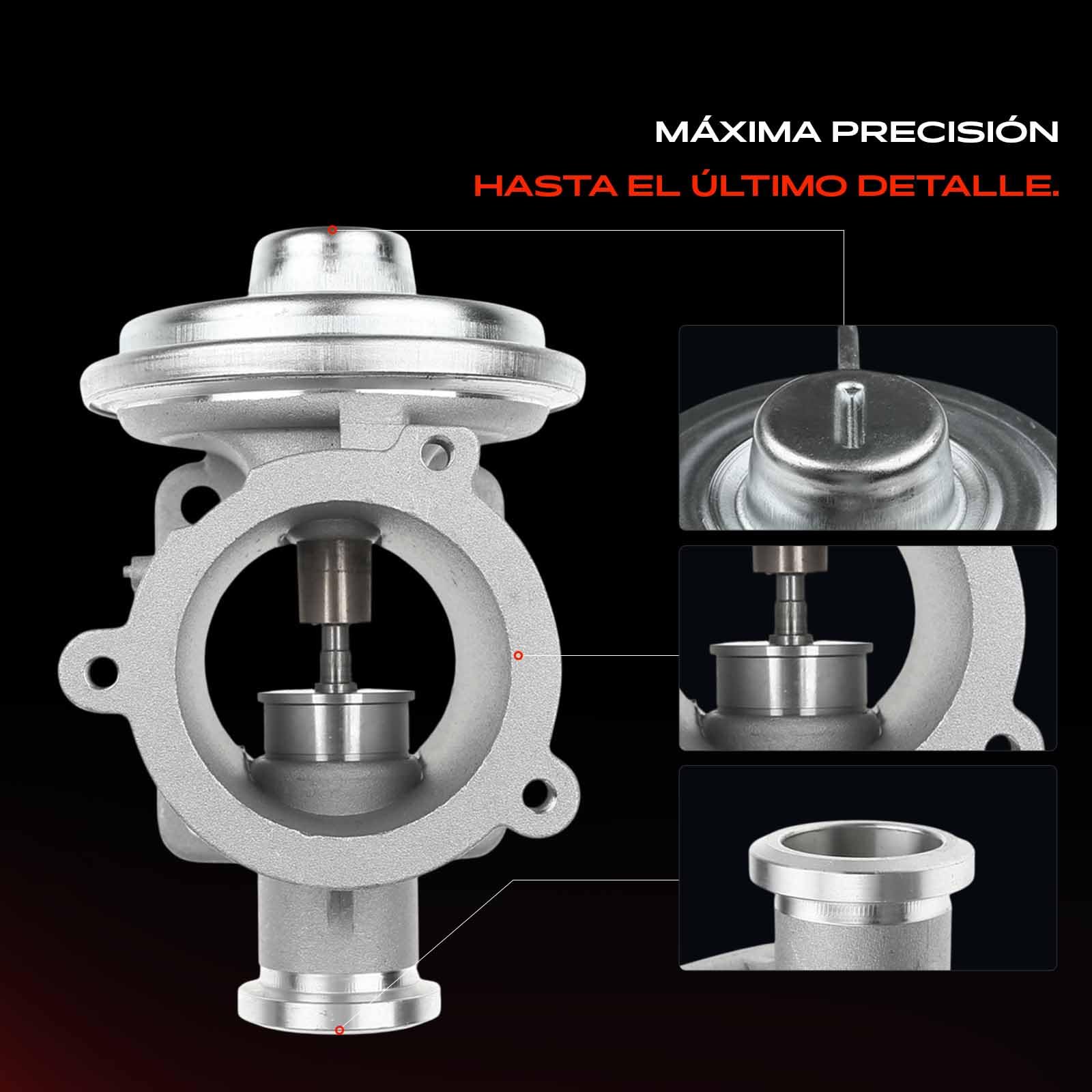 Frankberg Válvula EGR enfriador recirculación de gases de escape | Compatible con: X5 E53, Serie 7 E65 E66 E67, X5 E70, Serie 3 Coupé E92, Serie 3 Touring E91, Serie 3 E90