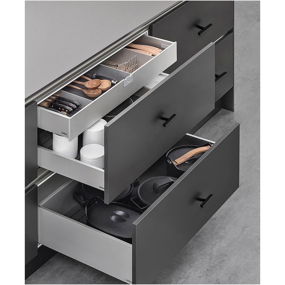 10 Sztuk Uchwyt Do Drzwi Szafki Matowy Czarny Uchwyt Do Drzwi Do Szafy Złoty Uchwyt Szuflady Ze Stopu Aluminium Uchwyt Rozstaw Otworów 96-192mm Uchwyt Meblowy(Black,Single hole)