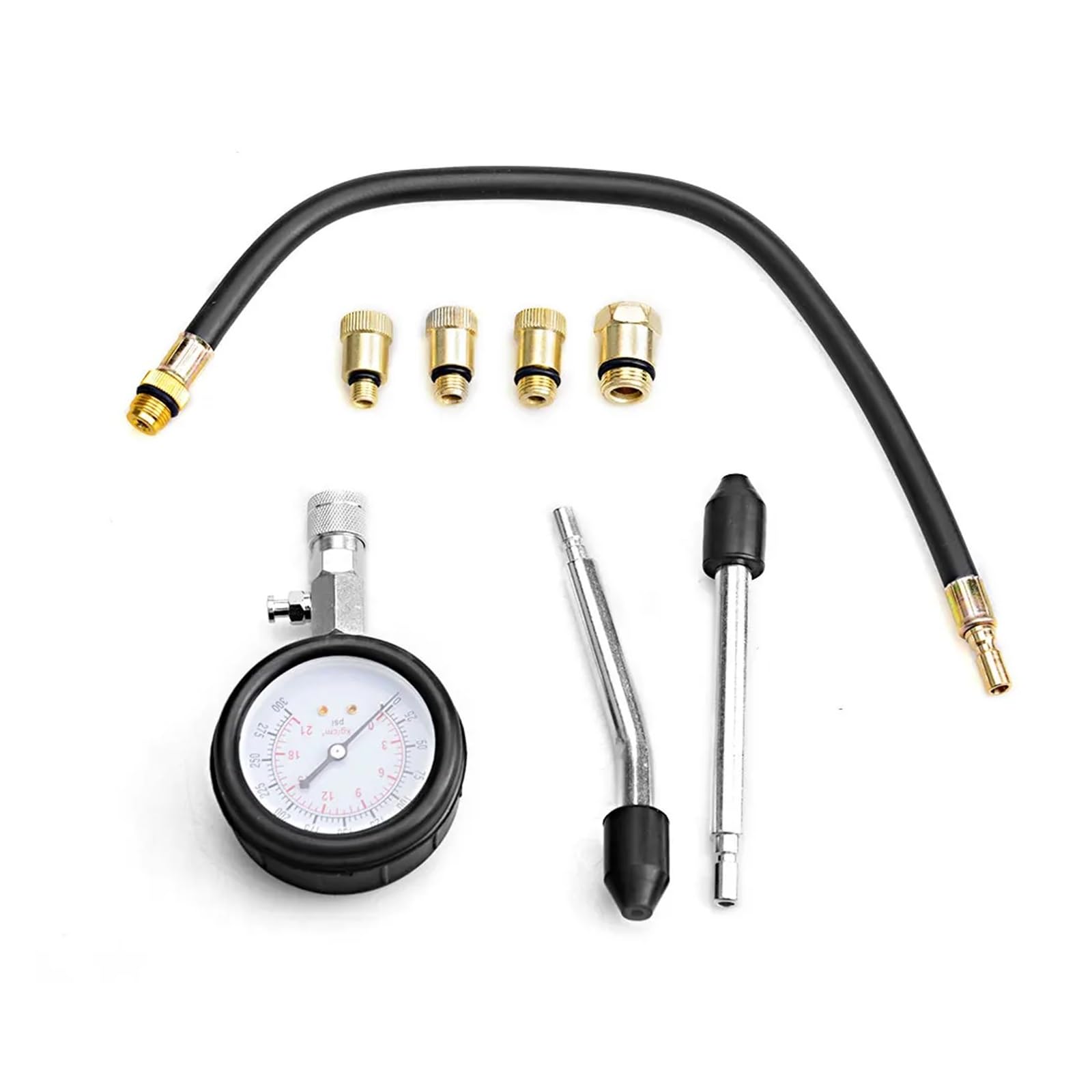 Tester di Compressione del Motore A Benzina Manometro for Auto Misuratore Cilindro A Gas A Automatico Abbastanza Accurato