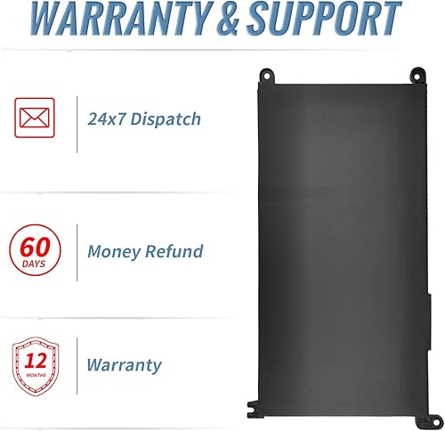 Vista 5 de Batería YRDD6 de 42 Wh para Dell Inspiron 5591 5491 5481 5482 5485 7586 2 en 1 15 3501 3582 3583 3584 3593 5584 5585 5590 5590 5599 3 559 4 5598 14