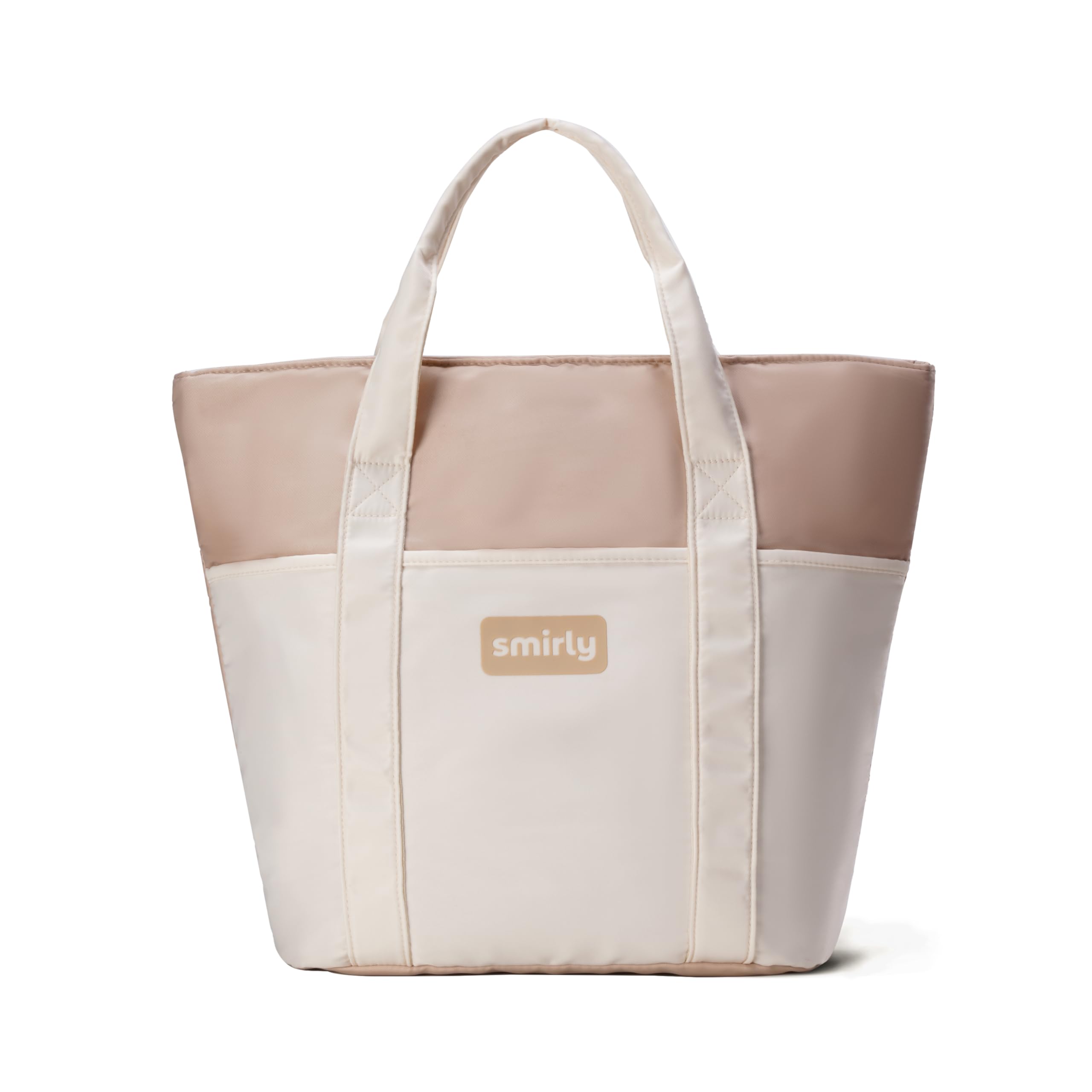 SMIRLY Large Insulated Cooler Bag, Thermal Insulated Grocery Bags, Collapsible Cooler Tote for Travel,Beach or Picnic